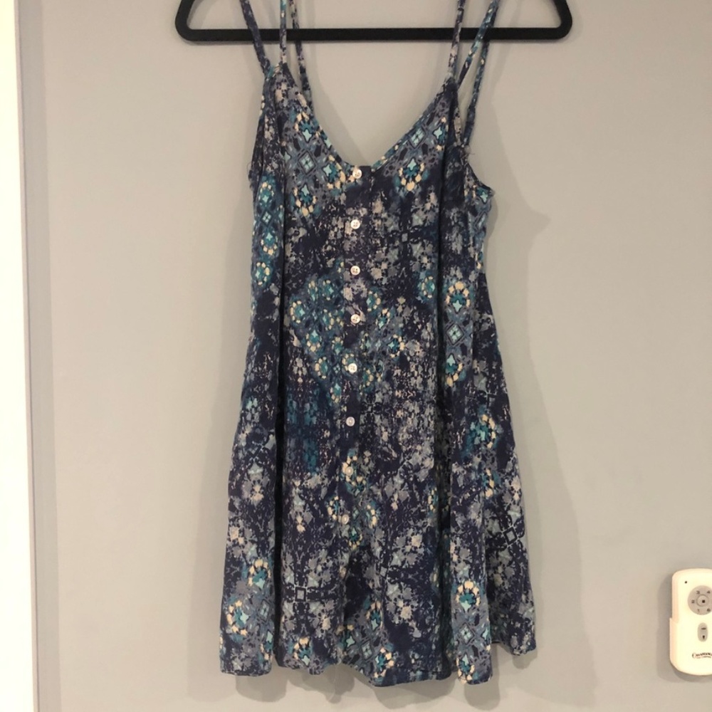 Aeropostale floral tank top small blue very pretty